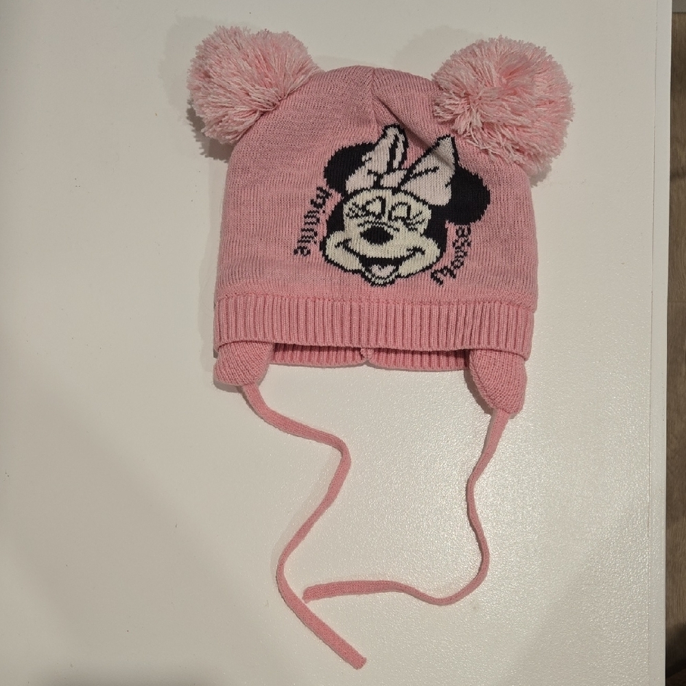 Disney Pink Minnie Mouse Pom-Pom Hat